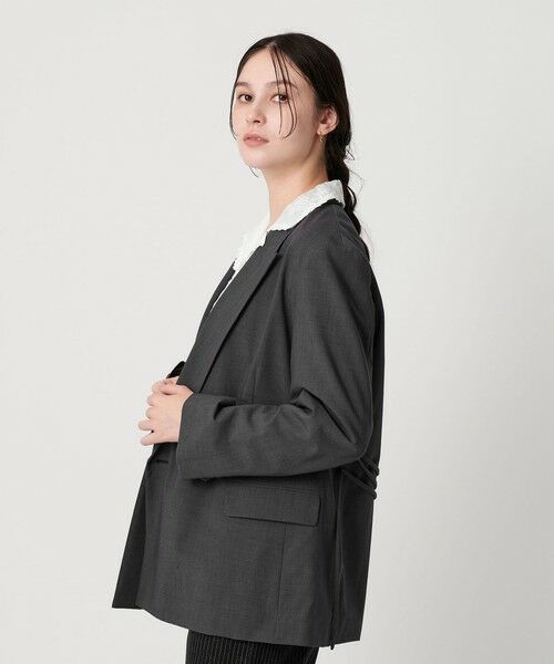 BEAUTY&YOUTH UNITED ARROWS / ビューティー&ユース ユナイテッドアローズ テーラードジャケット | バックレースアップ ダブルジャケット | 詳細1