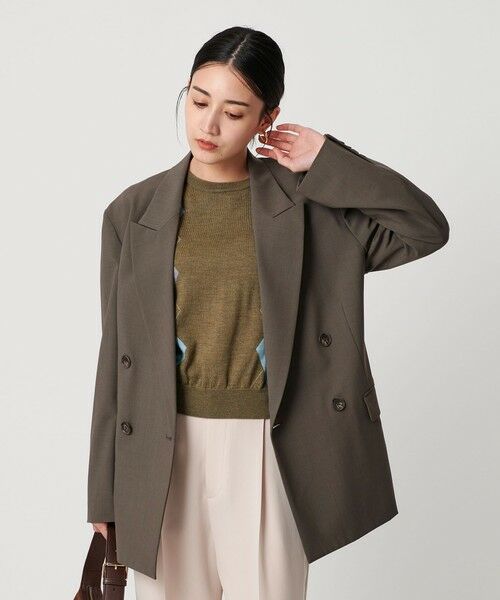 BEAUTY&YOUTH UNITED ARROWS / ビューティー&ユース ユナイテッドアローズ テーラードジャケット | バックレースアップ ダブルジャケット | 詳細16