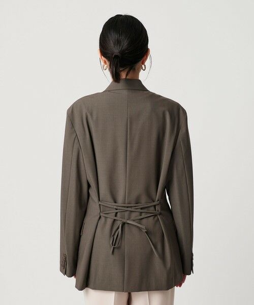 BEAUTY&YOUTH UNITED ARROWS / ビューティー&ユース ユナイテッドアローズ テーラードジャケット | バックレースアップ ダブルジャケット | 詳細20