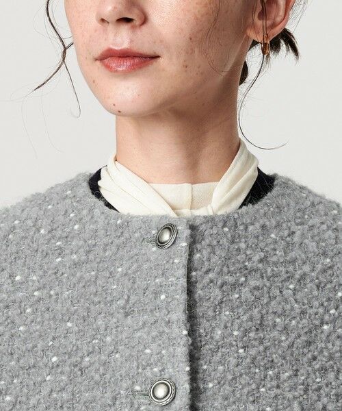 BEAUTY&YOUTH UNITED ARROWS / ビューティー&ユース ユナイテッドアローズ ノーカラージャケット | ドットジャガード ノーカラージャケット | 詳細8