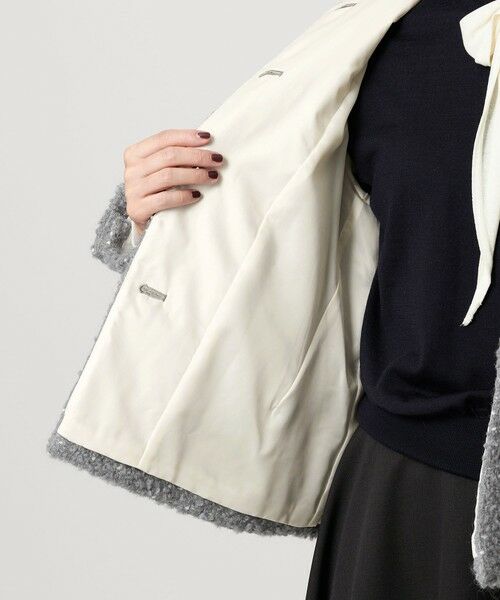 BEAUTY&YOUTH UNITED ARROWS / ビューティー&ユース ユナイテッドアローズ ノーカラージャケット | ドットジャガード ノーカラージャケット | 詳細11