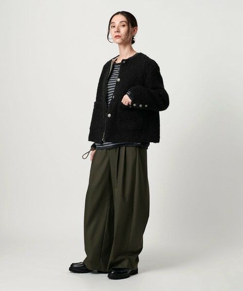 BEAUTY&YOUTH UNITED ARROWS / ビューティー&ユース ユナイテッドアローズ ノーカラージャケット | ドットジャガード ノーカラージャケット | 詳細20