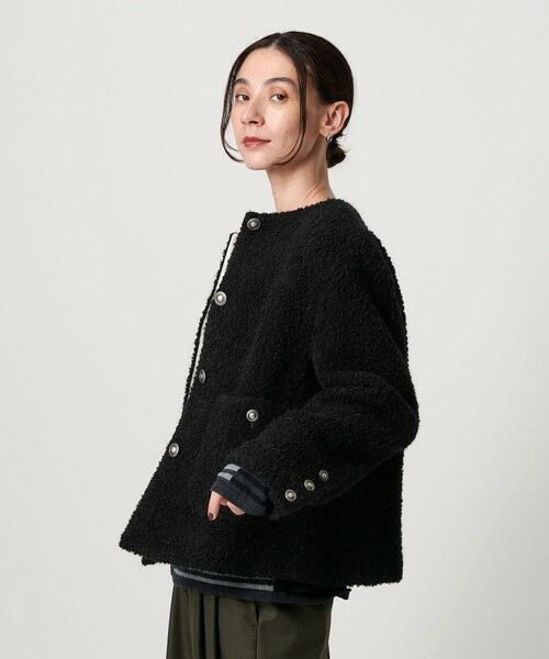 BEAUTY&YOUTH UNITED ARROWS / ビューティー&ユース ユナイテッドアローズ ノーカラージャケット | ドットジャガード ノーカラージャケット | 詳細19