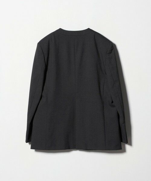 BEAUTY&YOUTH UNITED ARROWS / ビューティー&ユース ユナイテッドアローズ ノーカラージャケット | ポリエステルレーヨン ノーカラー1ボタンジャケット | 詳細9