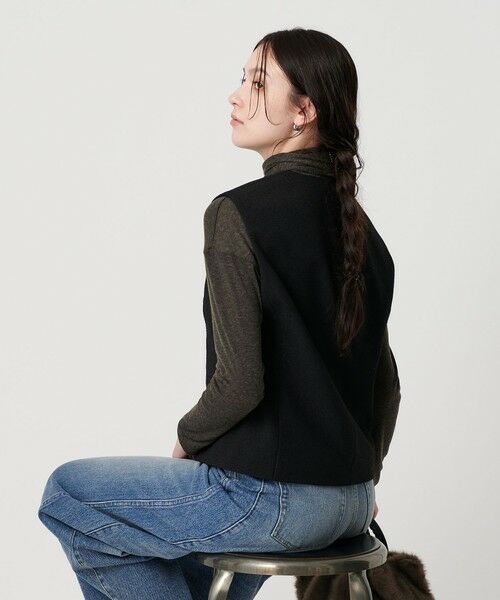 BEAUTY&YOUTH UNITED ARROWS / ビューティー&ユース ユナイテッドアローズ ベスト | ポリエステル ツイードライクベスト | 詳細1