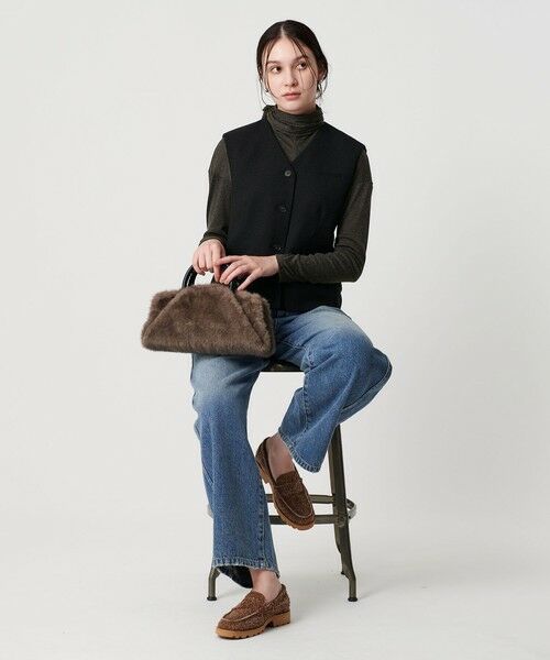 BEAUTY&YOUTH UNITED ARROWS / ビューティー&ユース ユナイテッドアローズ ベスト | ポリエステル ツイードライクベスト | 詳細3