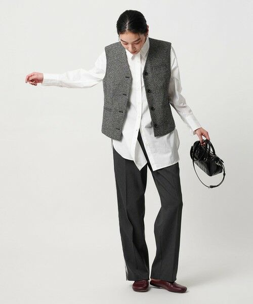 BEAUTY&YOUTH UNITED ARROWS / ビューティー&ユース ユナイテッドアローズ ベスト | ポリエステル ツイードライクベスト | 詳細11