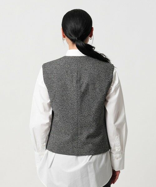 BEAUTY&YOUTH UNITED ARROWS / ビューティー&ユース ユナイテッドアローズ ベスト | ポリエステル ツイードライクベスト | 詳細14
