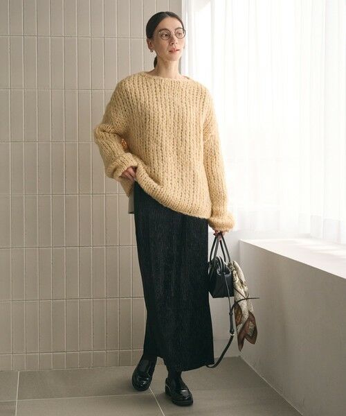 BEAUTY&YOUTH UNITED ARROWS / ビューティー&ユース ユナイテッドアローズ ロング・マキシ丈スカート | ベロアプリーツ タイトスカート ウォッシャブル | 詳細4