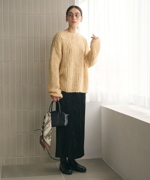 BEAUTY&YOUTH UNITED ARROWS / ビューティー&ユース ユナイテッドアローズ ロング・マキシ丈スカート | ベロアプリーツ タイトスカート ウォッシャブル | 詳細5