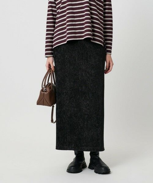 BEAUTY&YOUTH UNITED ARROWS / ビューティー&ユース ユナイテッドアローズ ロング・マキシ丈スカート | ベロアプリーツ タイトスカート ウォッシャブル | 詳細6