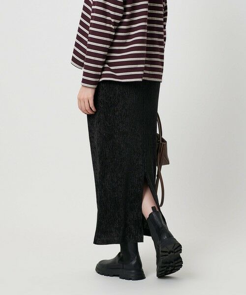 BEAUTY&YOUTH UNITED ARROWS / ビューティー&ユース ユナイテッドアローズ ロング・マキシ丈スカート | ベロアプリーツ タイトスカート ウォッシャブル | 詳細8