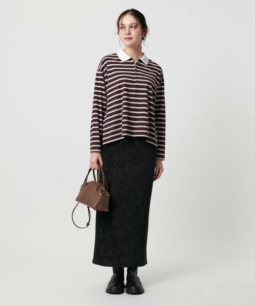 BEAUTY&YOUTH UNITED ARROWS / ビューティー&ユース ユナイテッドアローズ ロング・マキシ丈スカート | ベロアプリーツ タイトスカート ウォッシャブル | 詳細9