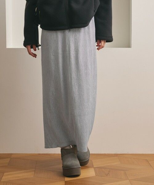 BEAUTY&YOUTH UNITED ARROWS / ビューティー&ユース ユナイテッドアローズ ロング・マキシ丈スカート | ベロアプリーツ タイトスカート ウォッシャブル | 詳細12