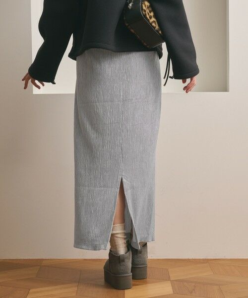 BEAUTY&YOUTH UNITED ARROWS / ビューティー&ユース ユナイテッドアローズ ロング・マキシ丈スカート | ベロアプリーツ タイトスカート ウォッシャブル | 詳細13