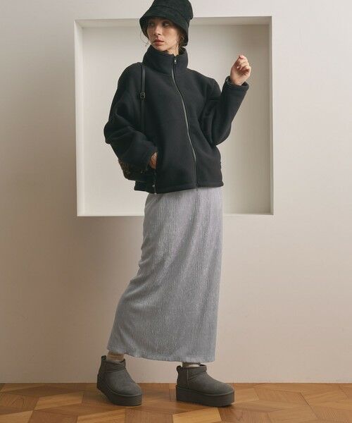 BEAUTY&YOUTH UNITED ARROWS / ビューティー&ユース ユナイテッドアローズ ロング・マキシ丈スカート | ベロアプリーツ タイトスカート ウォッシャブル | 詳細14