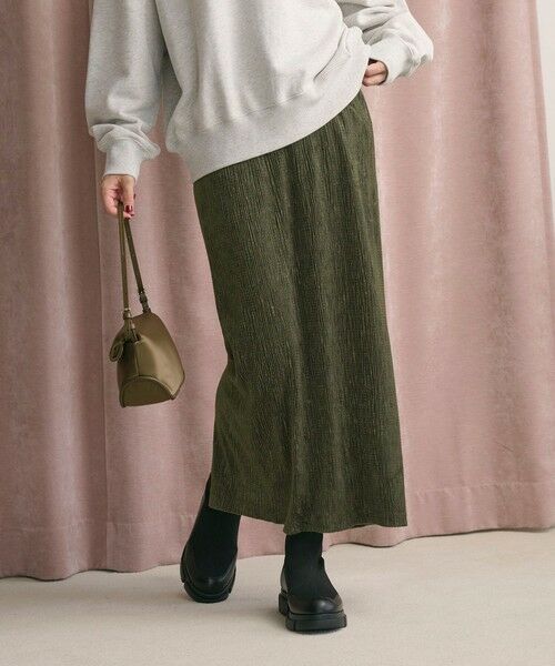 BEAUTY&YOUTH UNITED ARROWS / ビューティー&ユース ユナイテッドアローズ ロング・マキシ丈スカート | ベロアプリーツ タイトスカート ウォッシャブル | 詳細25
