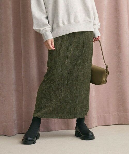 BEAUTY&YOUTH UNITED ARROWS / ビューティー&ユース ユナイテッドアローズ ロング・マキシ丈スカート | ベロアプリーツ タイトスカート ウォッシャブル | 詳細26
