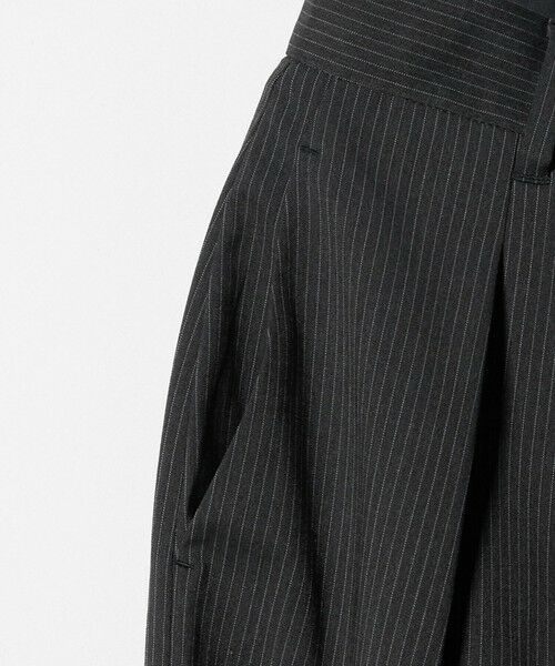 BEAUTY&YOUTH UNITED ARROWS / ビューティー&ユース ユナイテッドアローズ ロング・マキシ丈スカート | 毛ブレンド ストライプ タックロングスカート  防シワ ウォッシャブル | 詳細10