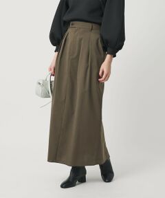 BEAUTY&YOUTH UNITED ARROWS / ビューティー&ユース ユナイテッドアローズ ロング・マキシ丈スカート | 毛ブレンド タックロングスカート 防シワ ウォッシャブル