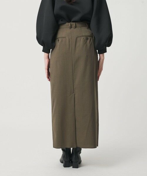 BEAUTY&YOUTH UNITED ARROWS / ビューティー&ユース ユナイテッドアローズ ロング・マキシ丈スカート | 毛ブレンド タックロングスカート 防シワ ウォッシャブル | 詳細6