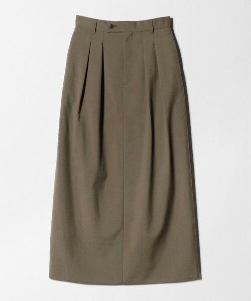 BEAUTY&YOUTH UNITED ARROWS / ビューティー&ユース ユナイテッドアローズ ロング・マキシ丈スカート | 毛ブレンド タックロングスカート 防シワ ウォッシャブル | 詳細7