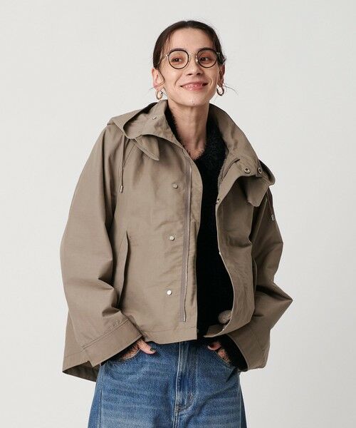 ビューティーアンドユース　グログランフードライナーマウンテンパーカー　モカ　M BEAUTY&YOUTH UNITED ARROWS（ビューティーアンドユース