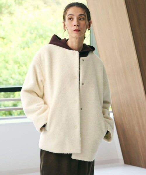 BEAUTY&YOUTH UNITED ARROWS / ビューティー&ユース ユナイテッドアローズ ブルゾン | ブークレ ノーカラーブルゾン | 詳細6