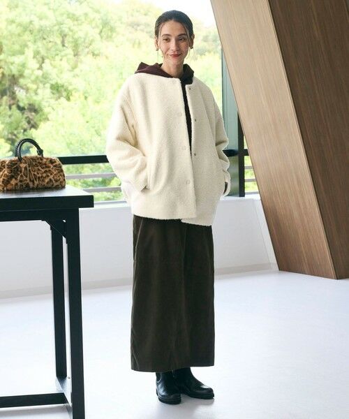 BEAUTY&YOUTH UNITED ARROWS / ビューティー&ユース ユナイテッドアローズ ブルゾン | ブークレ ノーカラーブルゾン | 詳細7