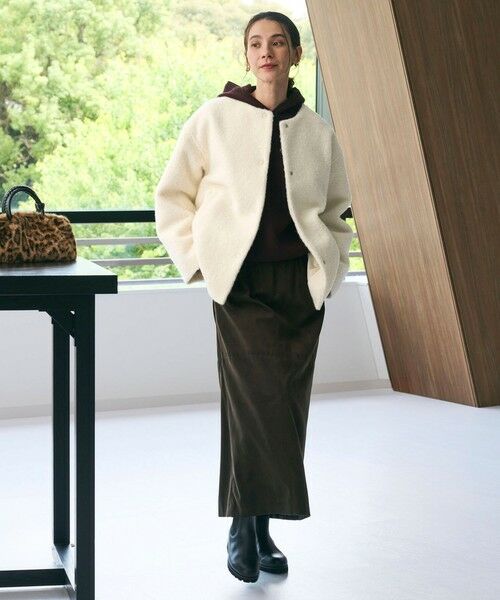 BEAUTY&YOUTH UNITED ARROWS / ビューティー&ユース ユナイテッドアローズ ブルゾン | ブークレ ノーカラーブルゾン | 詳細8