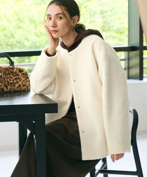 BEAUTY&YOUTH UNITED ARROWS / ビューティー&ユース ユナイテッドアローズ ブルゾン | ブークレ ノーカラーブルゾン | 詳細1