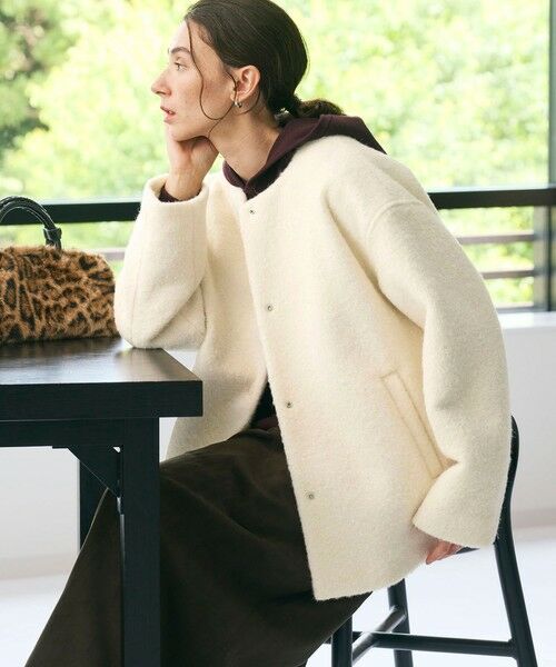 BEAUTY&YOUTH UNITED ARROWS / ビューティー&ユース ユナイテッドアローズ ブルゾン | ブークレ ノーカラーブルゾン | 詳細2