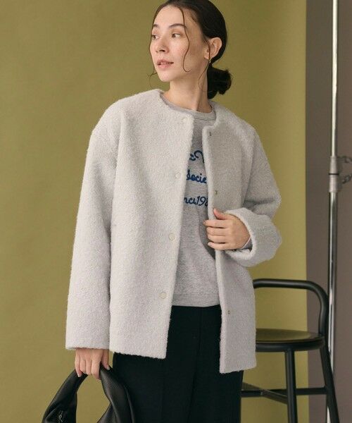 BEAUTY&YOUTH UNITED ARROWS / ビューティー&ユース ユナイテッドアローズ ブルゾン | ブークレ ノーカラーブルゾン | 詳細11