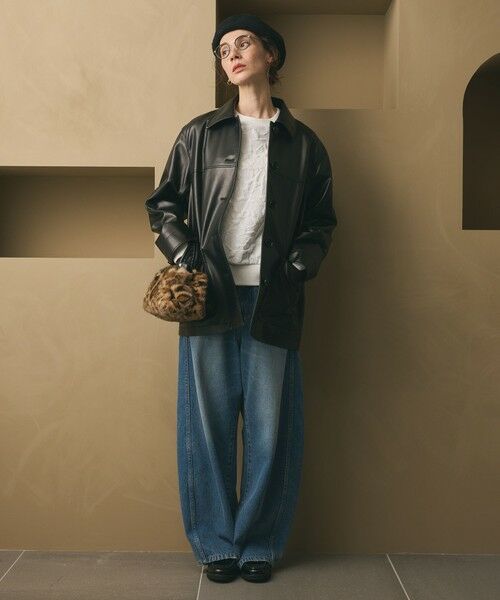 BEAUTY&YOUTH UNITED ARROWS / ビューティー&ユース ユナイテッドアローズ その他アウター | レザーライク カバーオール ジャケット | 詳細4