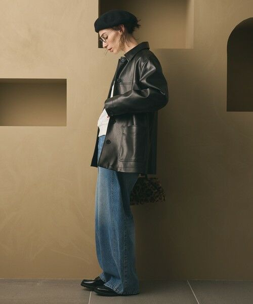 BEAUTY&YOUTH UNITED ARROWS / ビューティー&ユース ユナイテッドアローズ その他アウター | レザーライク カバーオール ジャケット | 詳細5