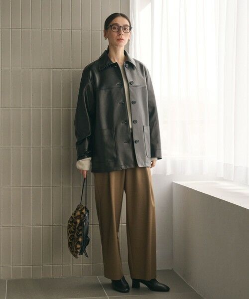 BEAUTY&YOUTH UNITED ARROWS / ビューティー&ユース ユナイテッドアローズ その他アウター | レザーライク カバーオール ジャケット | 詳細6