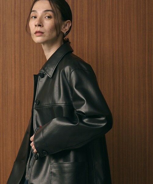 BEAUTY&YOUTH UNITED ARROWS / ビューティー&ユース ユナイテッドアローズ その他アウター | レザーライク カバーオール ジャケット | 詳細9