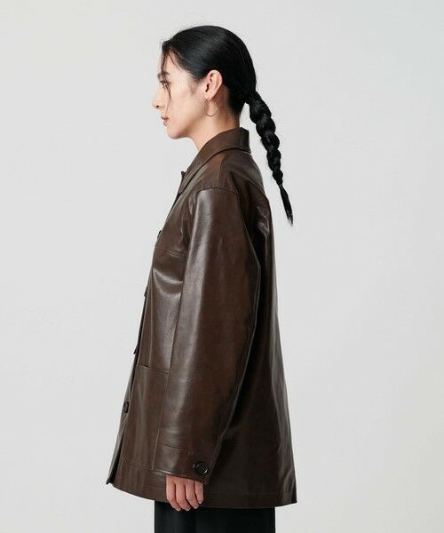 BEAUTY&YOUTH UNITED ARROWS / ビューティー&ユース ユナイテッドアローズ その他アウター | レザーライク カバーオール ジャケット | 詳細18