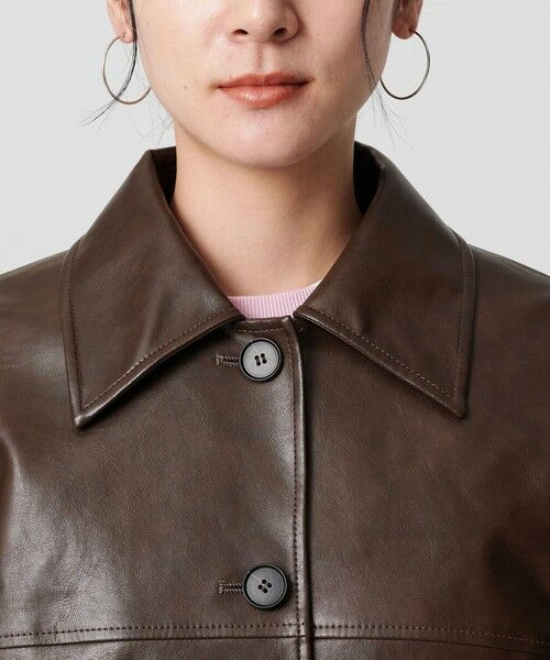 BEAUTY&YOUTH UNITED ARROWS / ビューティー&ユース ユナイテッドアローズ その他アウター | レザーライク カバーオール ジャケット | 詳細20