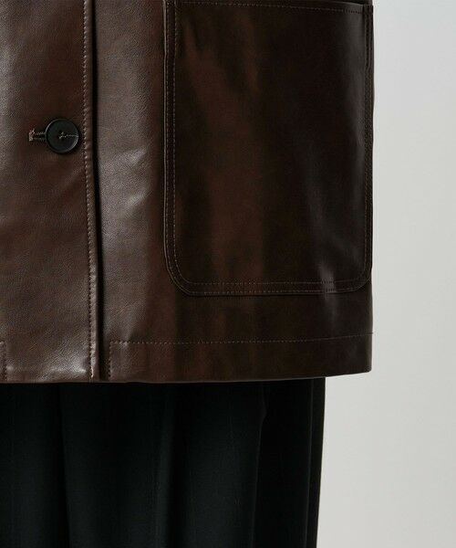 BEAUTY&YOUTH UNITED ARROWS / ビューティー&ユース ユナイテッドアローズ その他アウター | レザーライク カバーオール ジャケット | 詳細22
