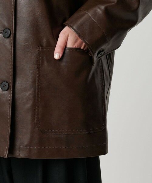 BEAUTY&YOUTH UNITED ARROWS / ビューティー&ユース ユナイテッドアローズ その他アウター | レザーライク カバーオール ジャケット | 詳細23