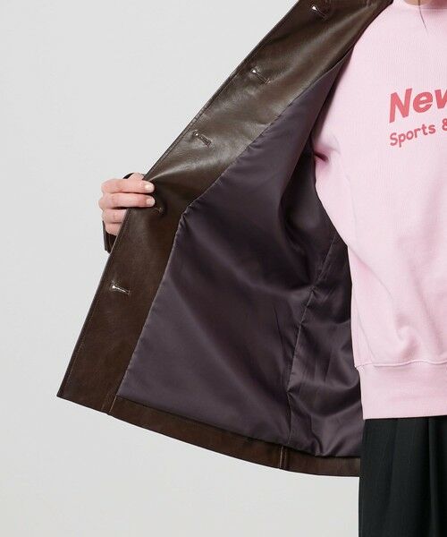 BEAUTY&YOUTH UNITED ARROWS / ビューティー&ユース ユナイテッドアローズ その他アウター | レザーライク カバーオール ジャケット | 詳細24