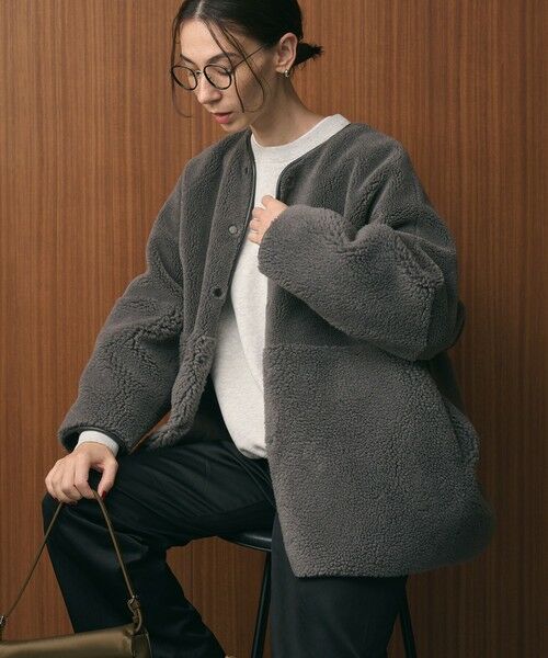 BEAUTY&YOUTH UNITED ARROWS / ビューティー&ユース ユナイテッドアローズ その他アウター | 【WEB限定】ボア×フェイクムートン リバーシブルジャケット | 詳細18