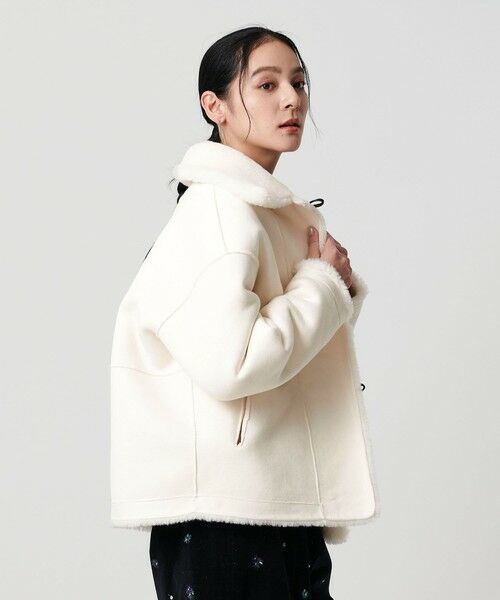 BEAUTY&YOUTH UNITED ARROWS / ビューティー&ユース ユナイテッドアローズ その他アウター | 【WEB限定】ボア×フェイクムートン ループボタンジャケット 2WAY | 詳細5