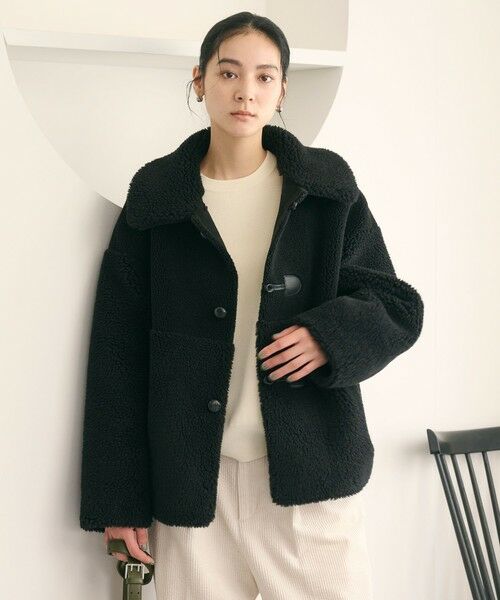 BEAUTY&YOUTH UNITED ARROWS / ビューティー&ユース ユナイテッドアローズ その他アウター | 【WEB限定】ボア×フェイクムートン ループボタンジャケット 2WAY | 詳細7