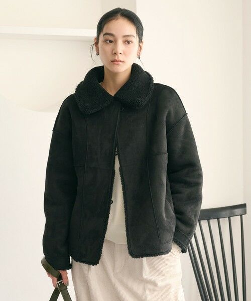 BEAUTY&YOUTH UNITED ARROWS / ビューティー&ユース ユナイテッドアローズ その他アウター | 【WEB限定】ボア×フェイクムートン ループボタンジャケット 2WAY | 詳細10