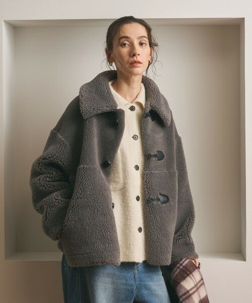 BEAUTY&YOUTH UNITED ARROWS / ビューティー&ユース ユナイテッドアローズ その他アウター | 【WEB限定】ボア×フェイクムートン ループボタンジャケット 2WAY | 詳細14