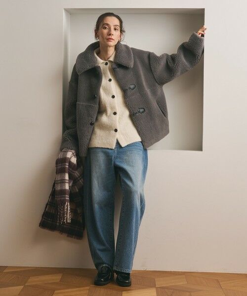 BEAUTY&YOUTH UNITED ARROWS / ビューティー&ユース ユナイテッドアローズ その他アウター | 【WEB限定】ボア×フェイクムートン ループボタンジャケット 2WAY | 詳細15