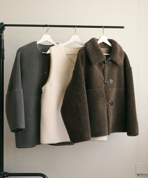 BEAUTY&YOUTH UNITED ARROWS / ビューティー&ユース ユナイテッドアローズ その他アウター | 【WEB限定】ボア×フェイクムートン ループボタンジャケット 2WAY | 詳細21