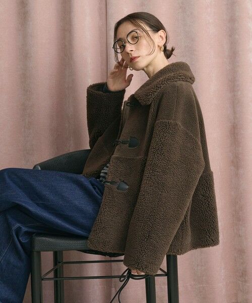 BEAUTY&YOUTH UNITED ARROWS / ビューティー&ユース ユナイテッドアローズ その他アウター | 【WEB限定】ボア×フェイクムートン ループボタンジャケット 2WAY | 詳細23